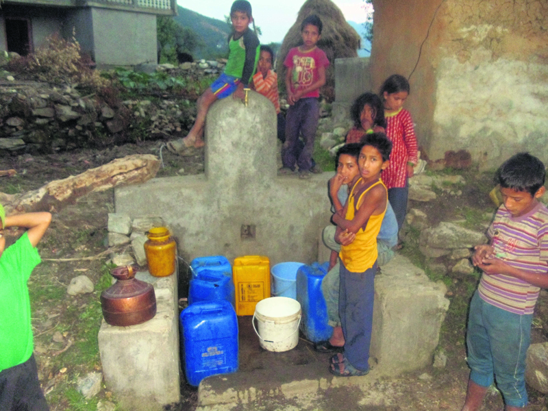 Bajhang Locals forced to drink dirty river water